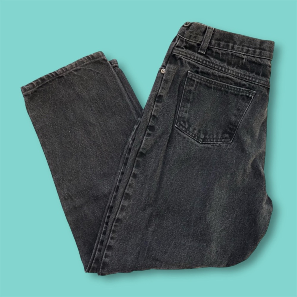 Vintage Penmans 12x28 Petite High Rise Denim Mom Jeans Faded Black